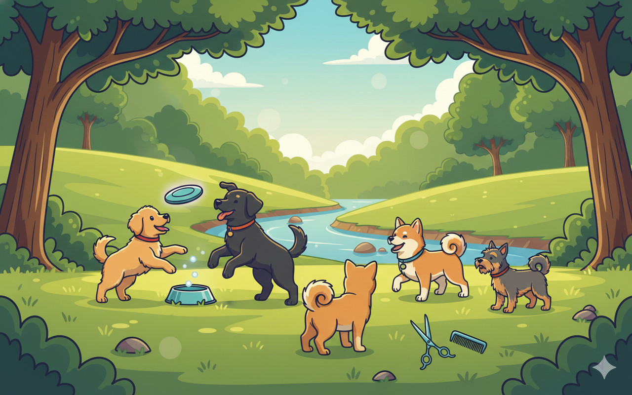 Professional dog care services by Zoomies Dog Care.